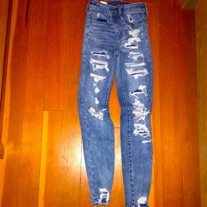 American Eagle ripped jeans